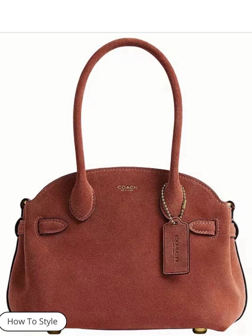 COACH
Suede Soft Empire 21 Handle
Satchel Bag